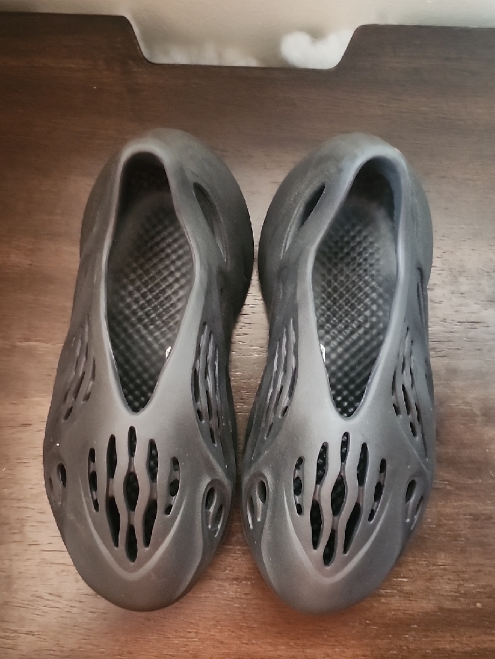 adidas Foam Runner Slip-On Clog in Charcoal Gray - Picture 2 of 4